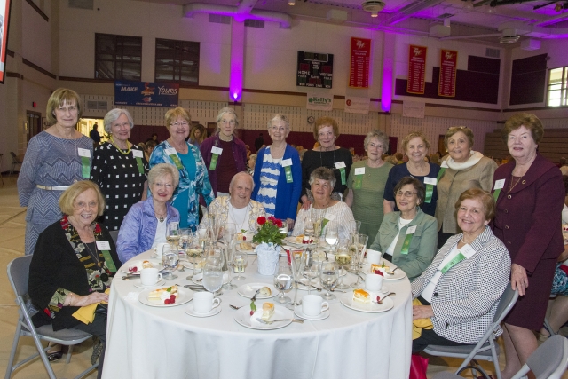 Members of the Class of 1957 enjoy Reunion Weekend Luncheon.